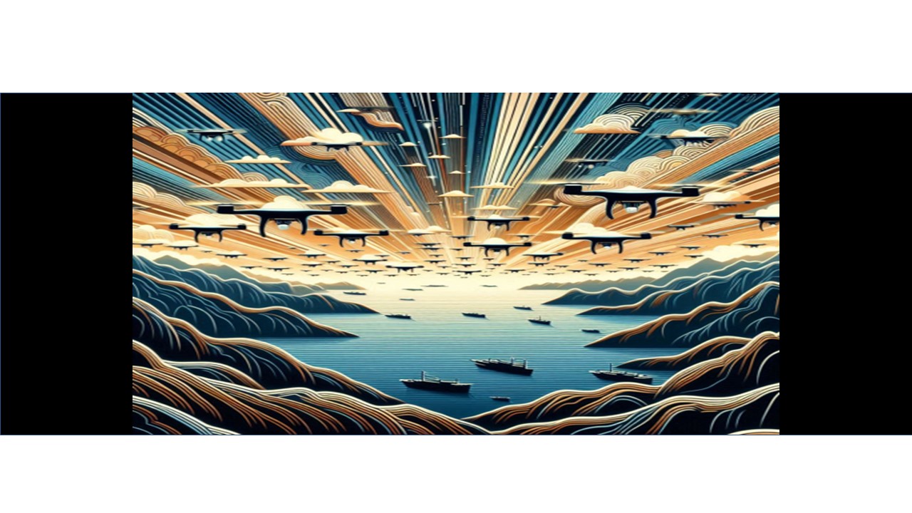 Multi-domain Swarm of vehicles traveling into the horizon